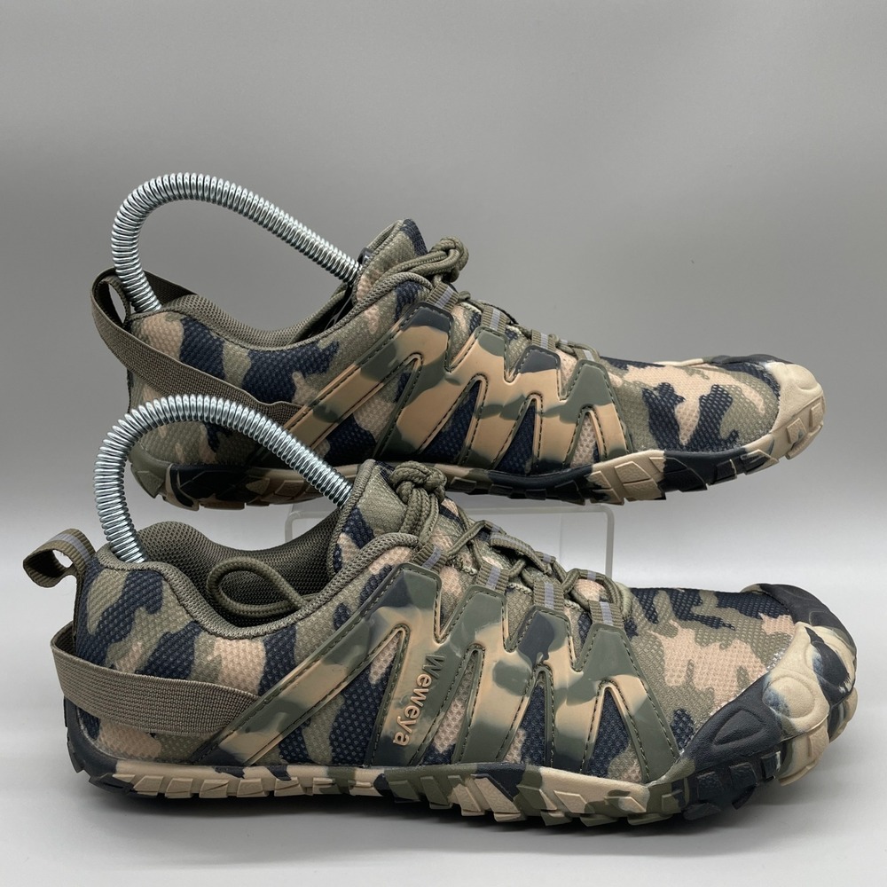 Weweya Barefoot Shoes 39 Women 7.5 Men 6 Camo Minimalist Zero Drop Trail Running